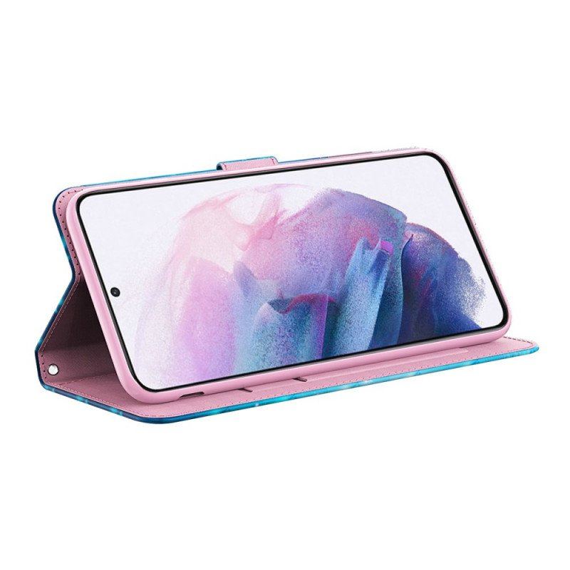 Obudowa Etui Na Telefon do Samsung Galaxy A13 5G / A04s Latające Niebieskie Motyle