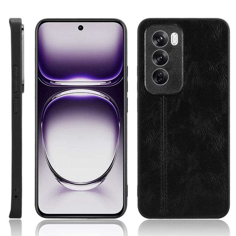 Etui Do Oppo Reno 12 5g Przeszycia Z Imitacji Skóry