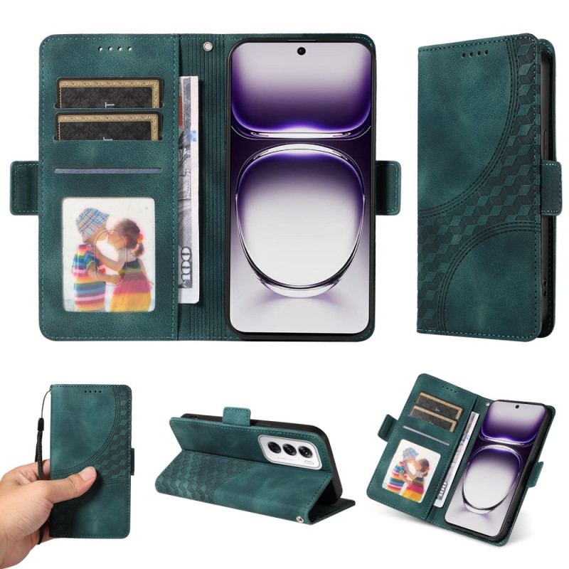 Etui Folio Do Oppo Reno 12 5g Gwiaździsty Romb