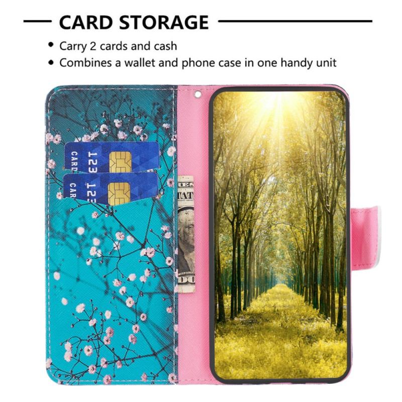 Etui Folio Do Oppo Reno 12 5g Kwiaty Śliwy