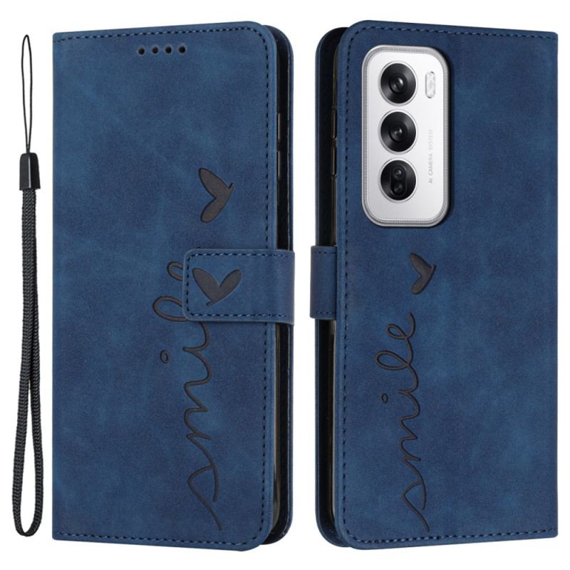 Etui Folio Do Oppo Reno 12 5g Uśmiechnij Się