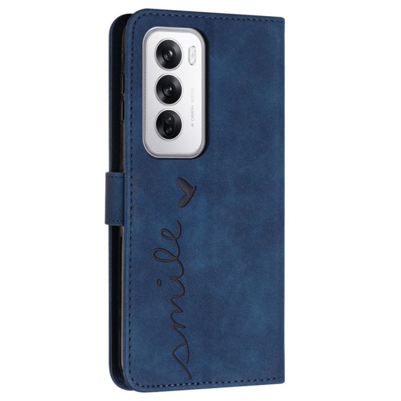 Etui Folio Do Oppo Reno 12 5g Uśmiechnij Się