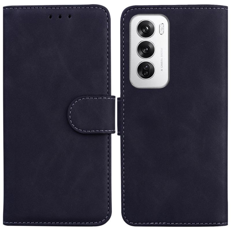 Etui Folio Oppo Reno 12 5g Efekt Zamszu