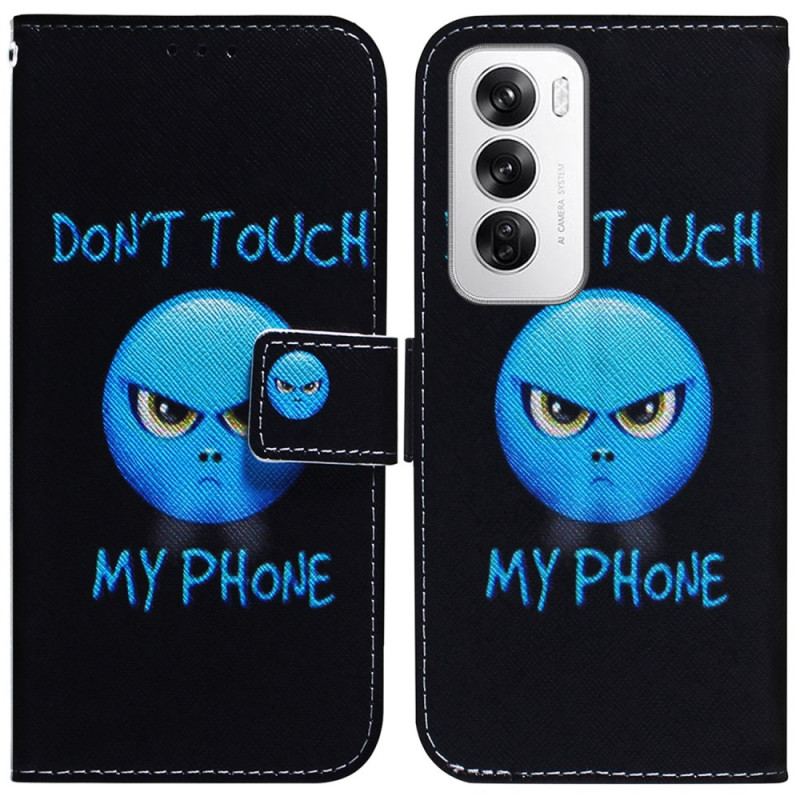 Etui Folio Oppo Reno 12 5g Emoji Telefonu Etui Ochronne