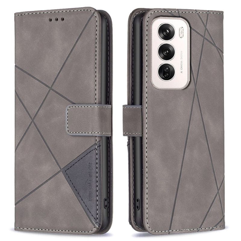 Etui Folio Oppo Reno 12 5g Geometria Binfen Kolor Etui Ochronne