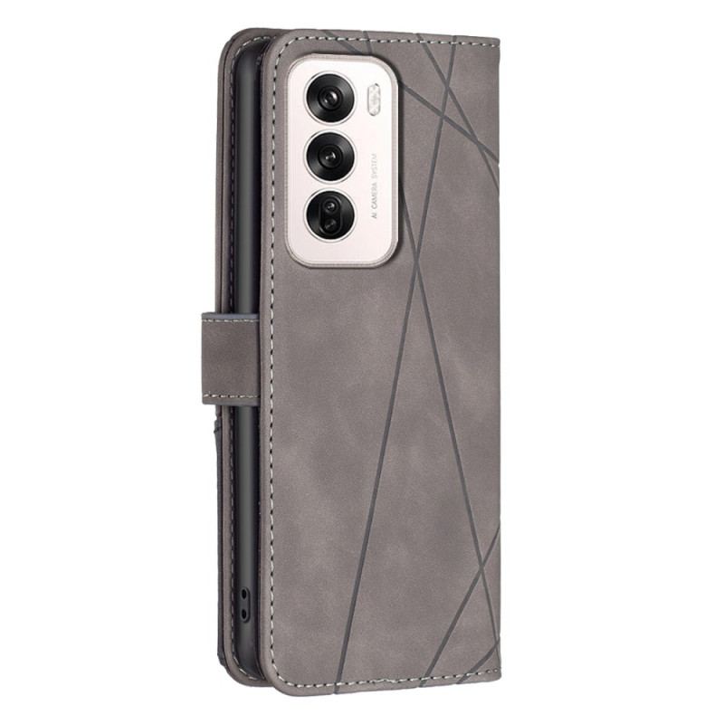 Etui Folio Oppo Reno 12 5g Geometria Binfen Kolor Etui Ochronne