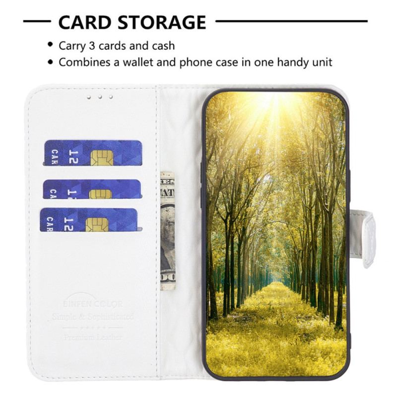 Etui Folio Oppo Reno 12 5g Pikowana Binfen Kolor