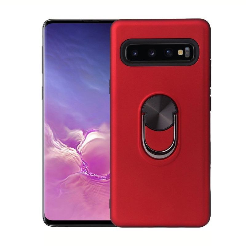 Futerały do Samsung Galaxy S10 5G Obrzeża Matte Effect Ze Wsparciem Z Tyłu