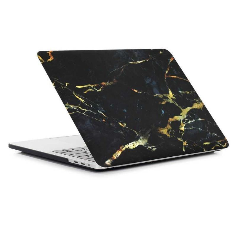 Macbook Pro 13 Case / Marble Touch Bar - Czarny / Złoty