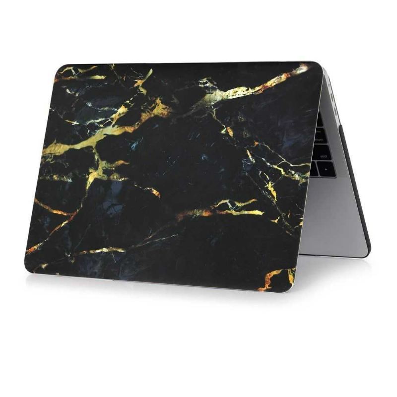 Macbook Pro 13 Case / Marble Touch Bar - Czarny / Złoty