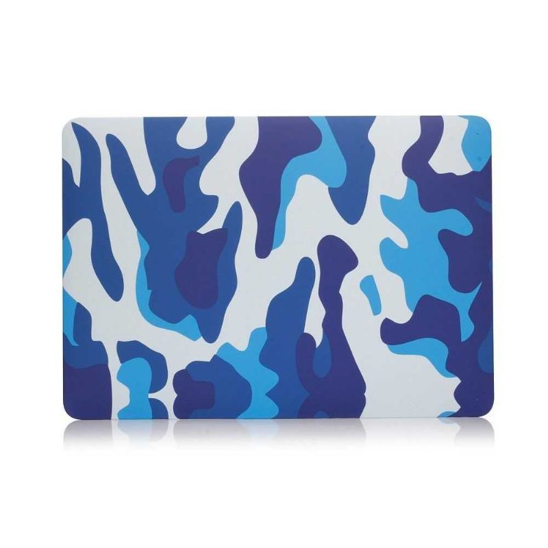 Military Camo Macbook Pro 13 / Etui Z Paskiem Dotykowym - Niebieskie