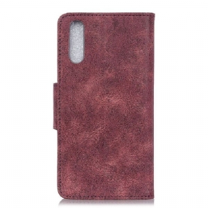 Etui Folio do Xiaomi Mi A3 Edouard W Stylu Vintage Ze Sztucznej Skóry