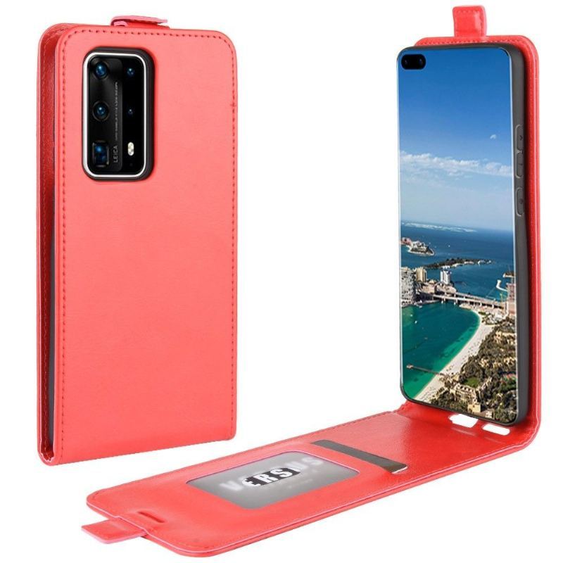 Etui Folio do Huawei P40 Pro+ Skórzany Futerał Ze Sztucznej Skóry W Pionie