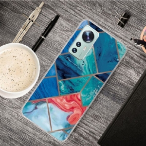 Etui do Xiaomi 12 Pro Anti-fall Marble Geometry Serii 0022