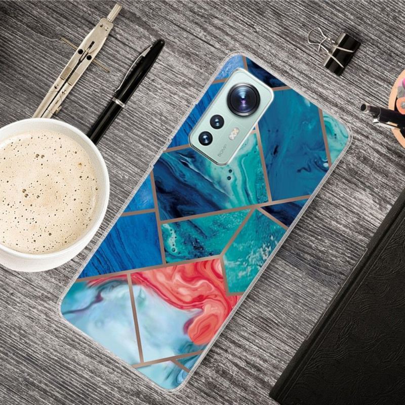 Etui do Xiaomi 12 Pro Anti-fall Marble Geometry Serii 0022