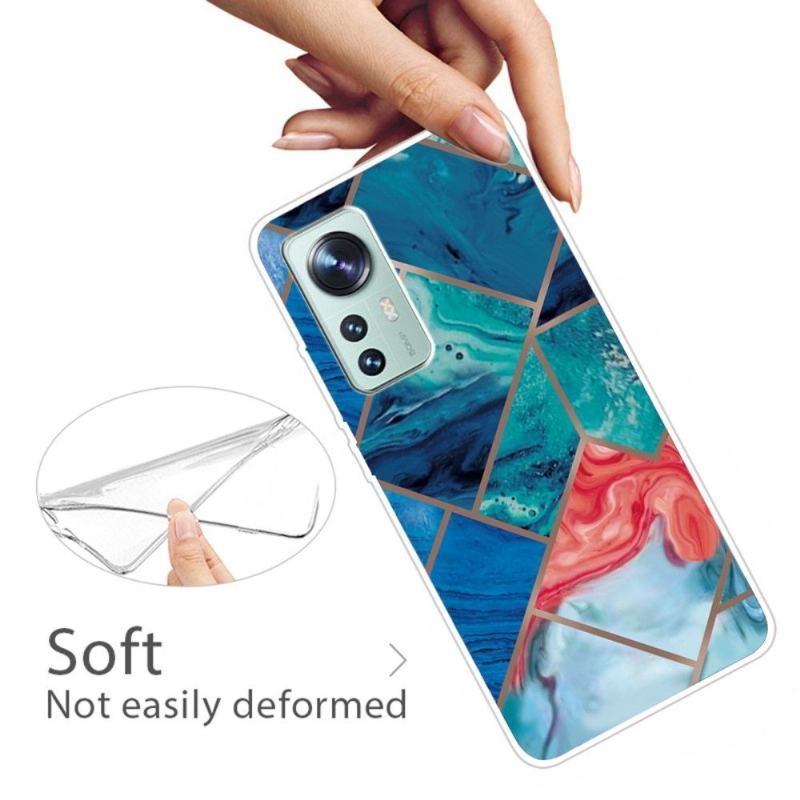 Etui do Xiaomi 12 Pro Anti-fall Marble Geometry Serii 0022