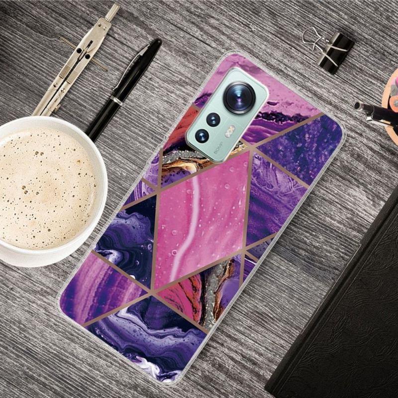 Etui do Xiaomi 12 Pro Anti-fall Marble Geometry Serii 0022