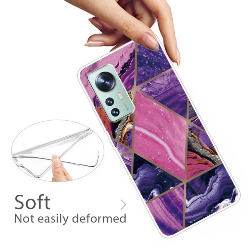 Etui do Xiaomi 12 Pro Anti-fall Marble Geometry Serii 0022