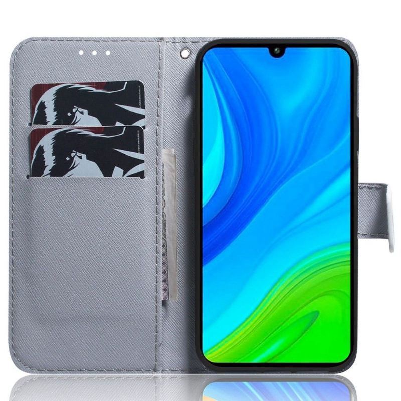 Etui Folio do Xiaomi 12 Pro Białe Kwiaty