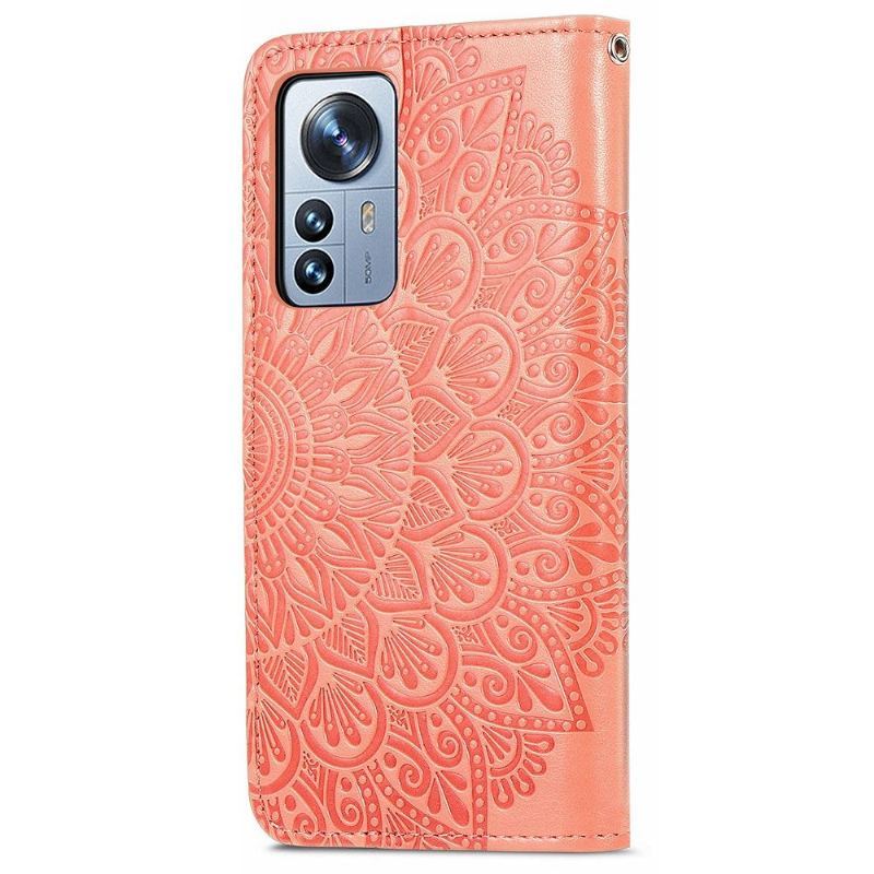 Etui Folio do Xiaomi 12 Pro Classic Mandala Liść