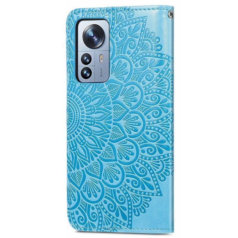 Etui Folio do Xiaomi 12 Pro Classic Mandala Liść