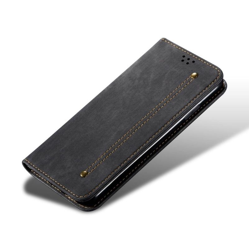 Etui Folio do Xiaomi 12 Pro Obrzeża Stylowe Dżinsy La Giulia