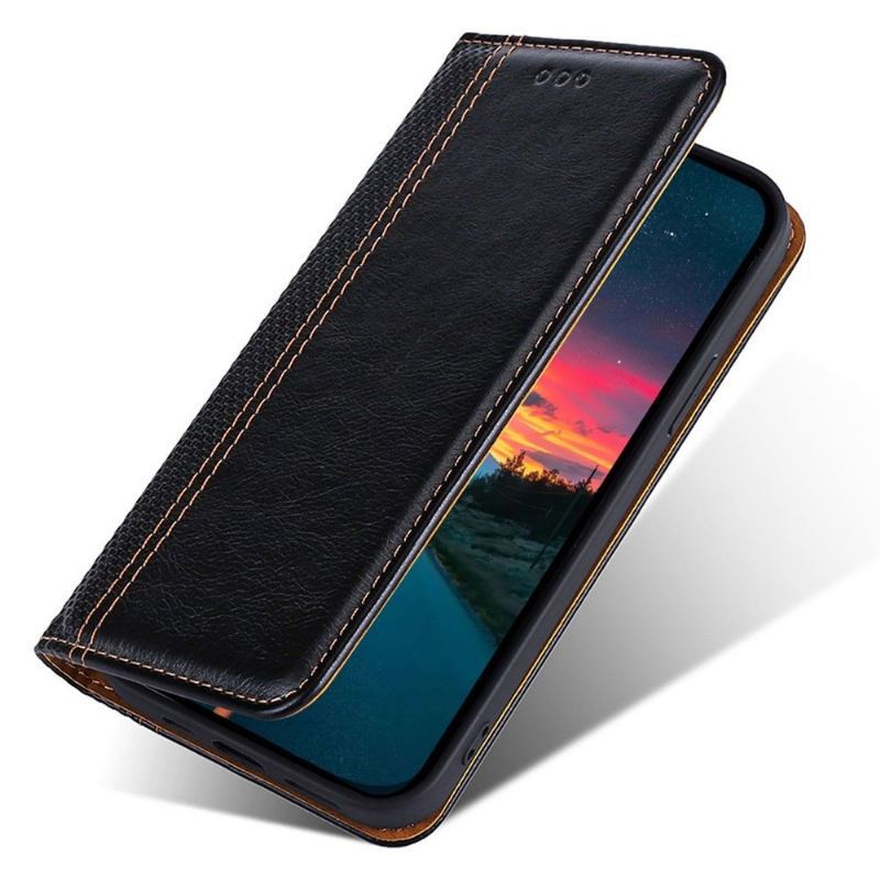 Etui Folio do Xiaomi 12 Pro Skórzany Futerał Flip Folio Stitching