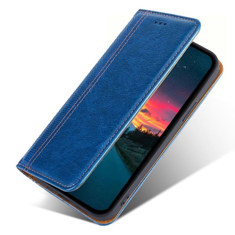 Etui Folio do Xiaomi 12 Pro Skórzany Futerał Flip Folio Stitching