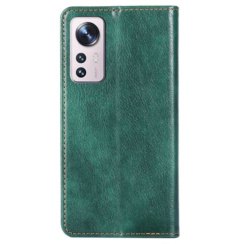 Etui Na Telefon do Xiaomi 12 Pro Etui Folio Czysta Sztuczna Skóra