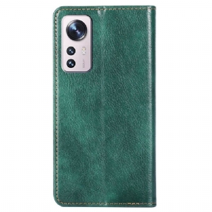 Etui Na Telefon do Xiaomi 12 Pro Etui Folio Czysta Sztuczna Skóra