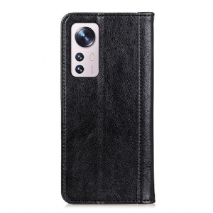 Skórzany Futerał do Xiaomi 12 Pro Anti-fall Sylvester Faux Leather