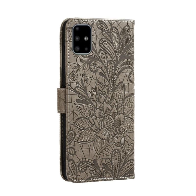 Etui do Samsung Galaxy A51 Anti-fall Etui Folio Styl Koronki