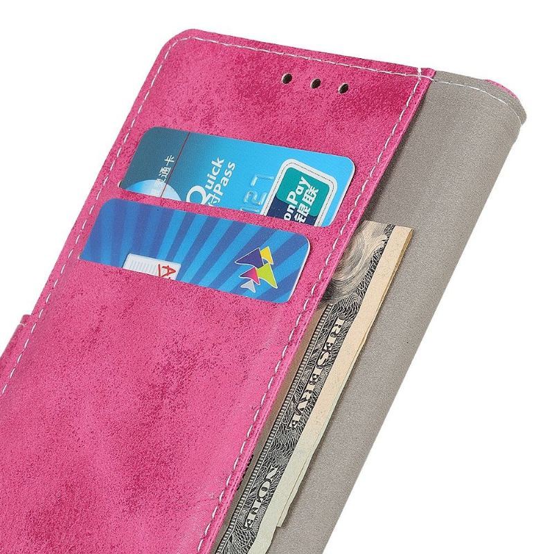 Etui Folio do Samsung Galaxy A51 Obrzeża Cyrius Faux Leather Vintage