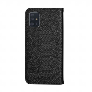 Etui Na Telefon do Samsung Galaxy A51 Etui Folio Ziarnista Sztuczna Skóra