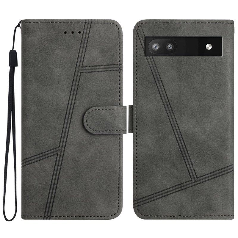 Etui Folio do Google Pixel 7A z Łańcuch Pełnia Księżyca