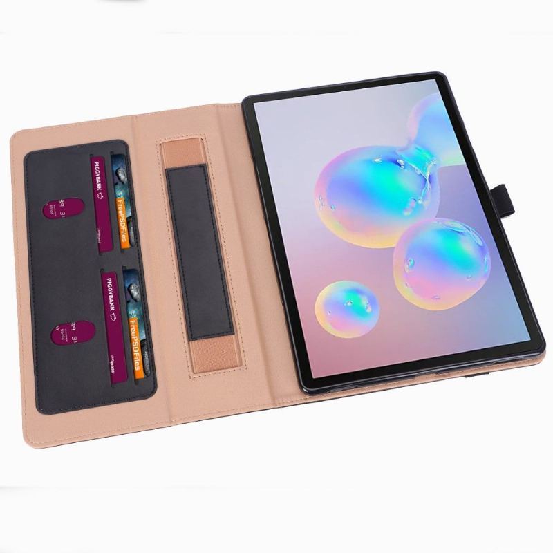 Etui Folio do Samsung Galaxy Tab S6 Obrzeża Sztuczna Skóra Z Uchwytem