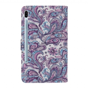 Etui Folio do Samsung Galaxy Tab S6 Paisley Kwiaty