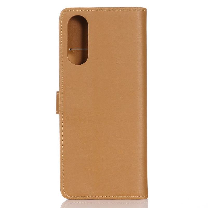 Etui do Sony Xperia 10 II Anti-fall Etui Folio Retro Skórzany Efekt