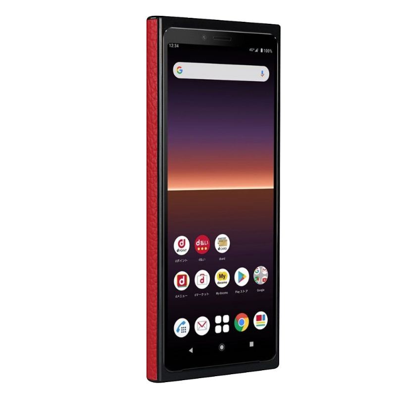 Futerały do Sony Xperia 10 II Obrzeża Skórzany Efekt Z Paskiem